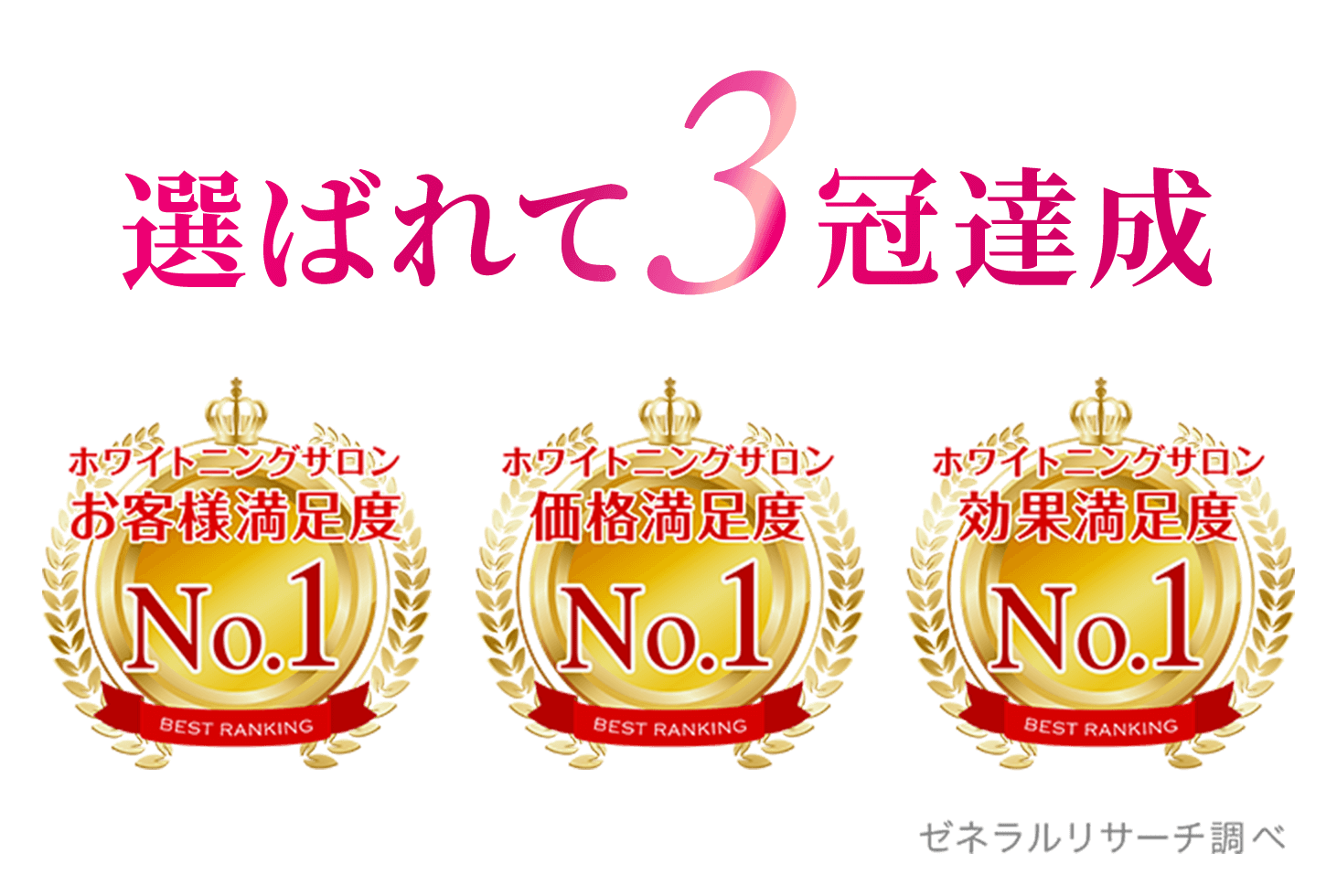 選ばれて3冠達成